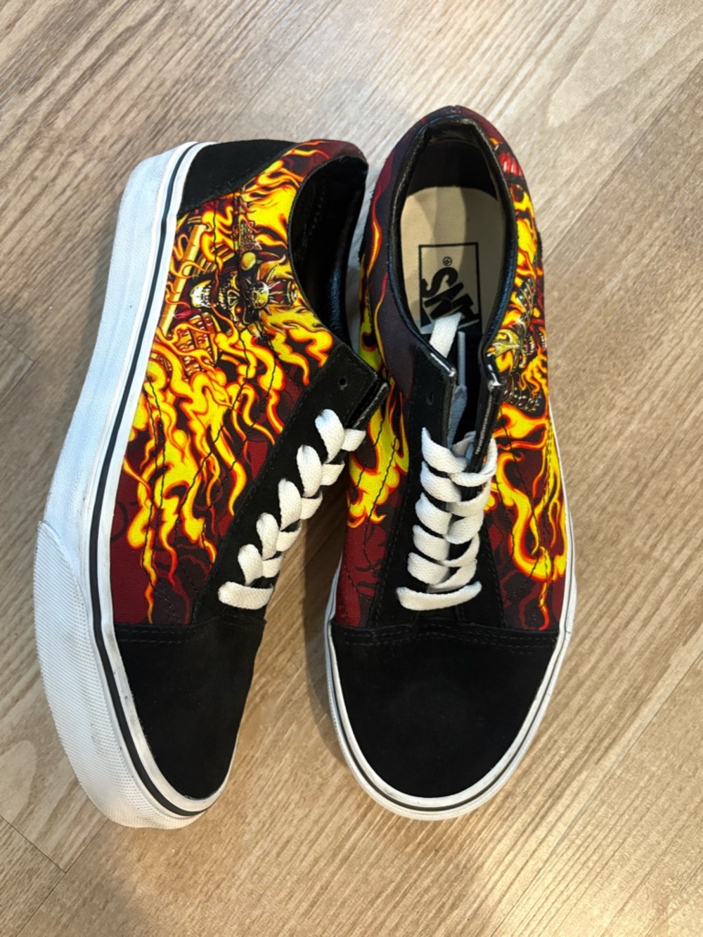 Old Skool flame vans samurai rising graphic - Picture 1 of 10